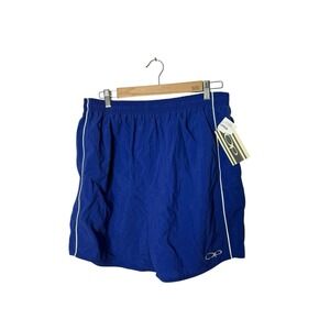 Ocean Pacific OP Swim Trunks Men's Large Bathing Suit Shorts Blue Mesh Lined